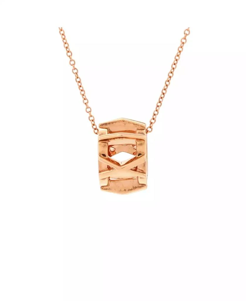 Pre-Owned Tiffany 
Co Atlas X Open Pendant Necklace