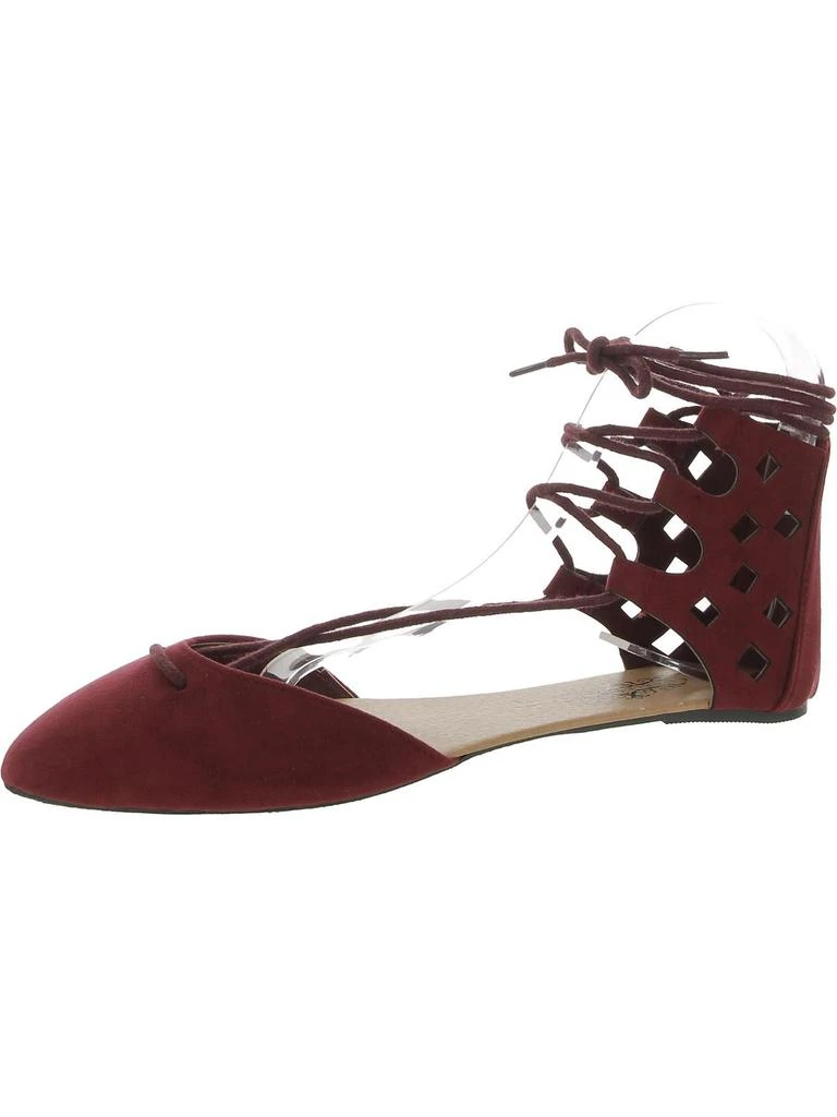 Charles Albert Justeen Womens Suede Ankle Ballet Flats 1