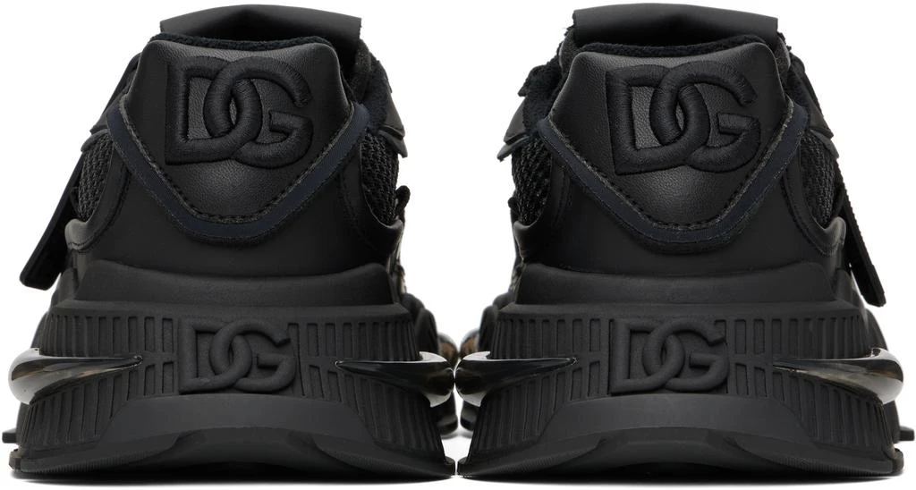 Dolce 
Gabbana Black Mixed-Material Airmaster Sneakers 2