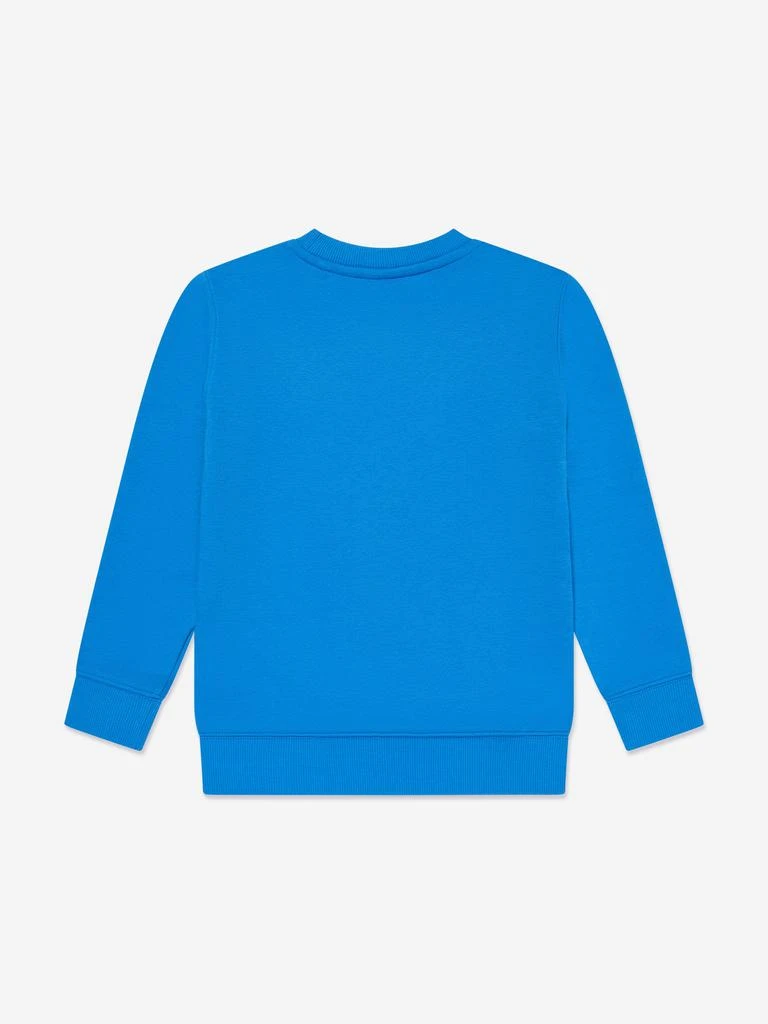 New Balance New Balance Boys Brush Back Stacked Logo Sweatshirt in Blue 2