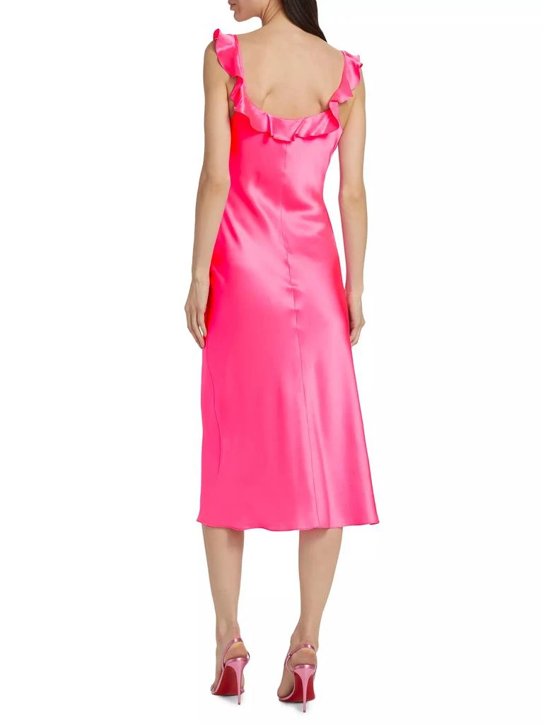 Amanda Uprichard Maelyn Silk Sleeveless Midi-Dress 5