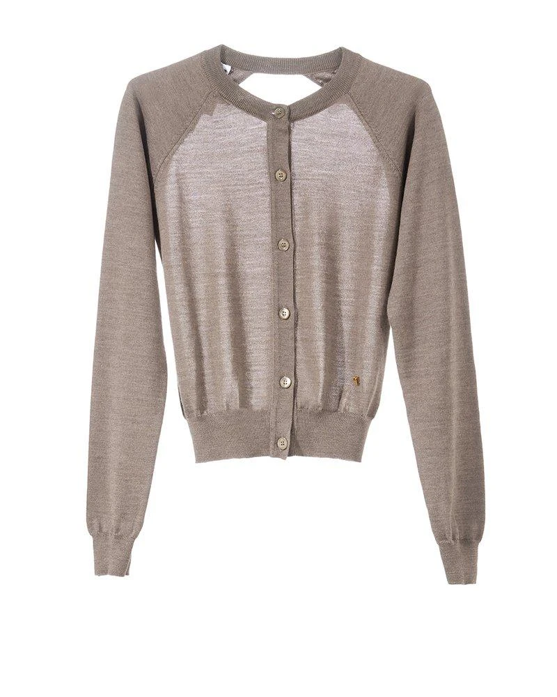 Moschino Moschino Crewneck Open Back Cardigan 1