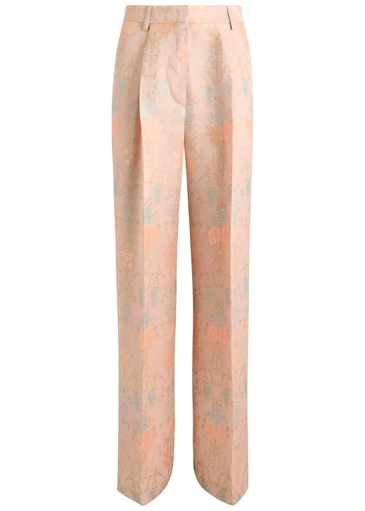 Dries Van Noten Portias floral-jacquard satin-twill trousers 1