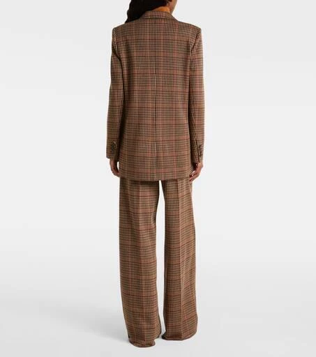 Max Mara Guelfo checked wool and cotton blazer 3