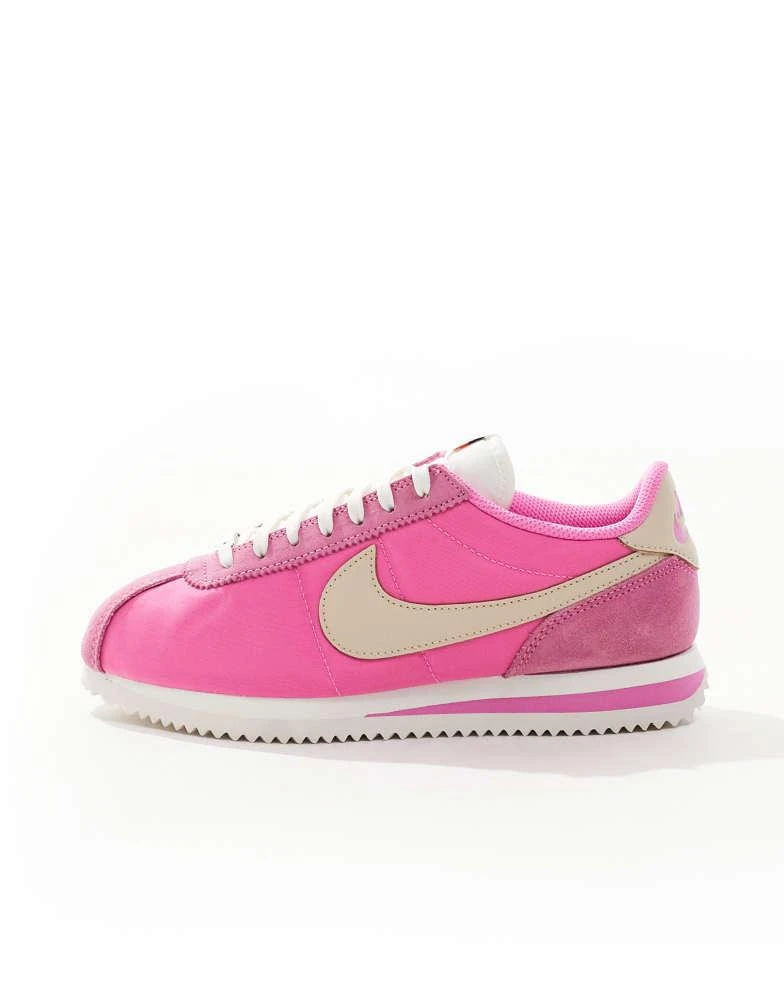 NIKE Nike Cortez TXT suede trainers in pink and grey 2