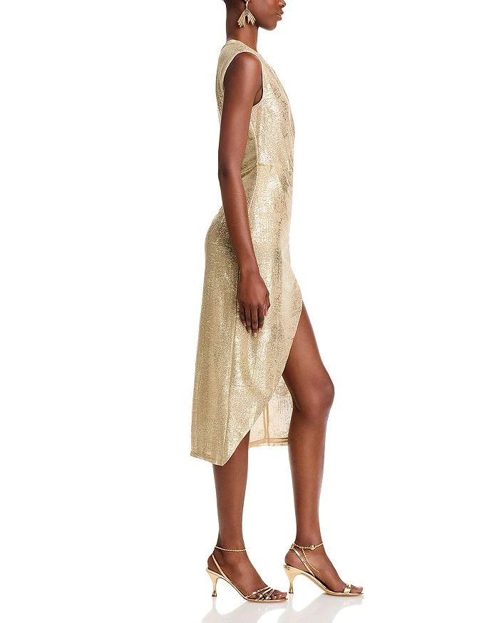 BCBG Metallic Midi Dress 5