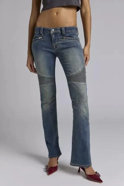 True Religion Tue Religion Becca Moto Low Rise Bootcut Jean 2