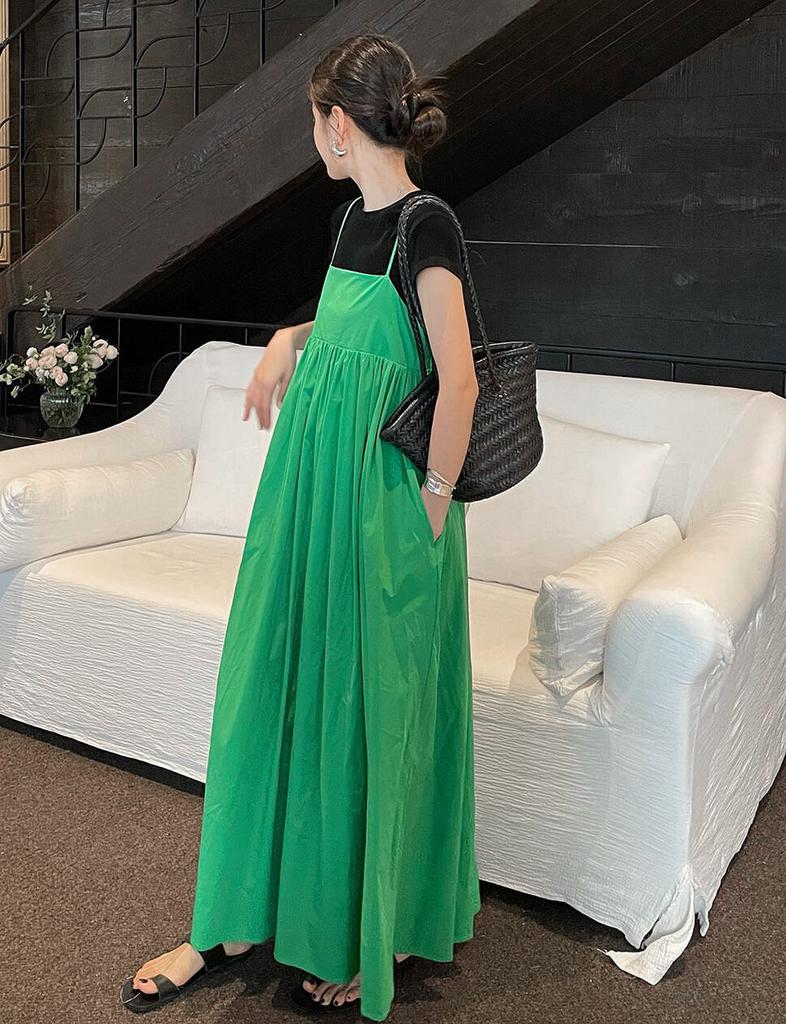 Pixie Market Green Empire Dress
