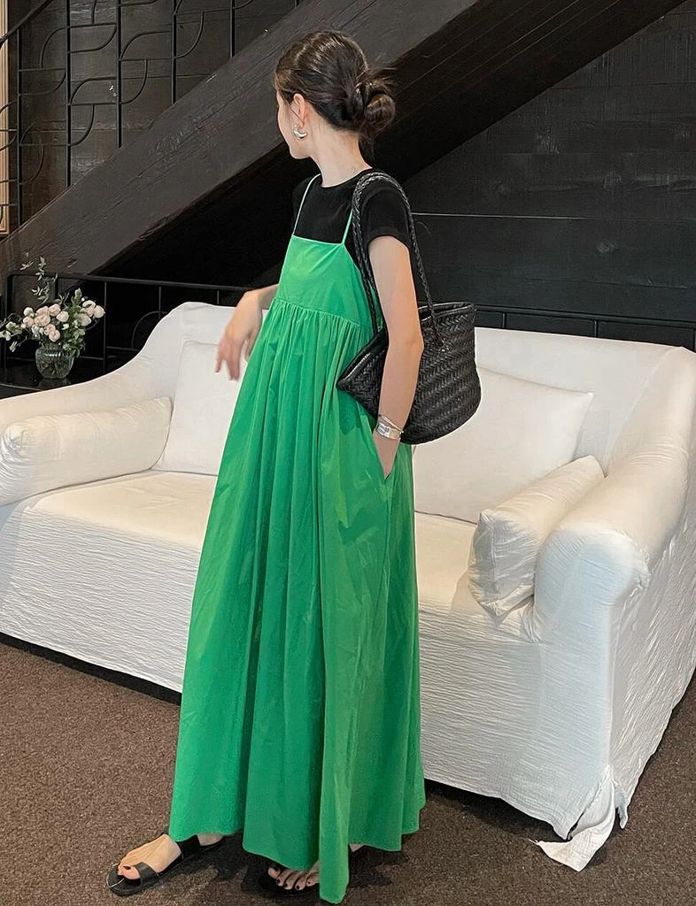 Pixie Market Green Empire Dress 1