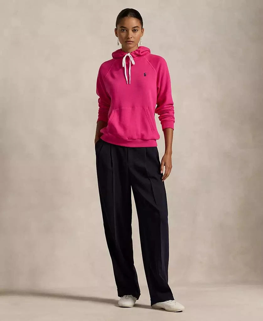 Ralph Lauren Women's Shrunken Fit Fleece Hoodie Sweatshirt 4