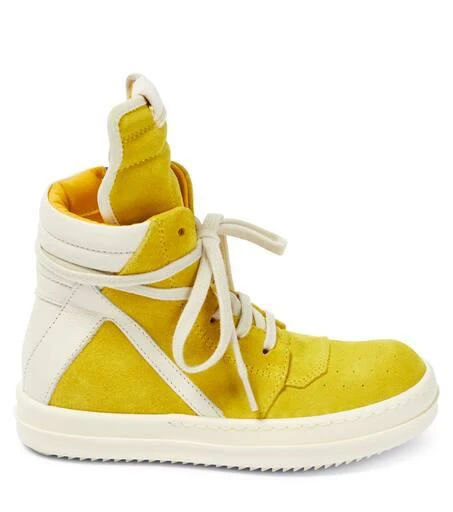 Rick Owens Kids Geobasket leather sneakers 3