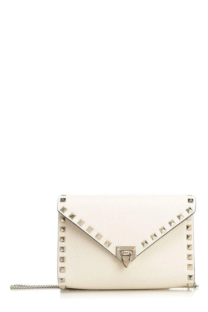 Valentino Valentino Garavani Rockstud Foldover Top Mini Clutch Bag