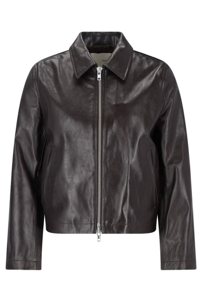 Dunst Dunst Embossed Texture Collared Blouson Jacket 1