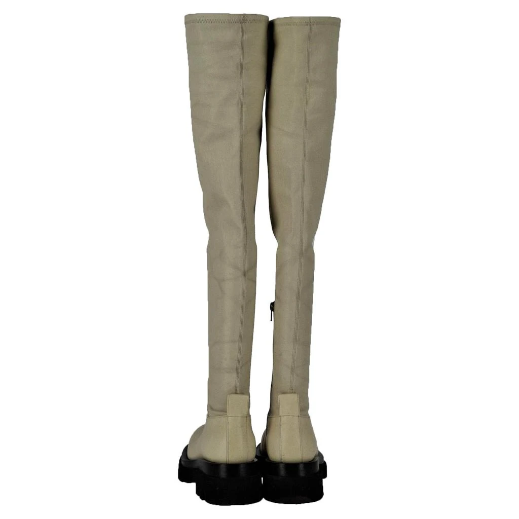 Bottega Veneta The Lug Over-The-Knee Boots in Ivory Leather 3