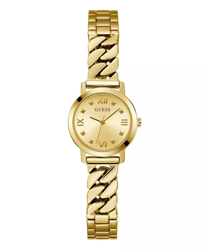 GUESS Women's Analog Gold Tone Steel Watch, 25mm 1