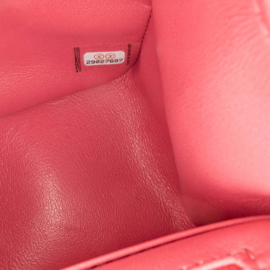 Chanel Chanel Pink Mini Square Classic Lambskin Single Flap Bag 5