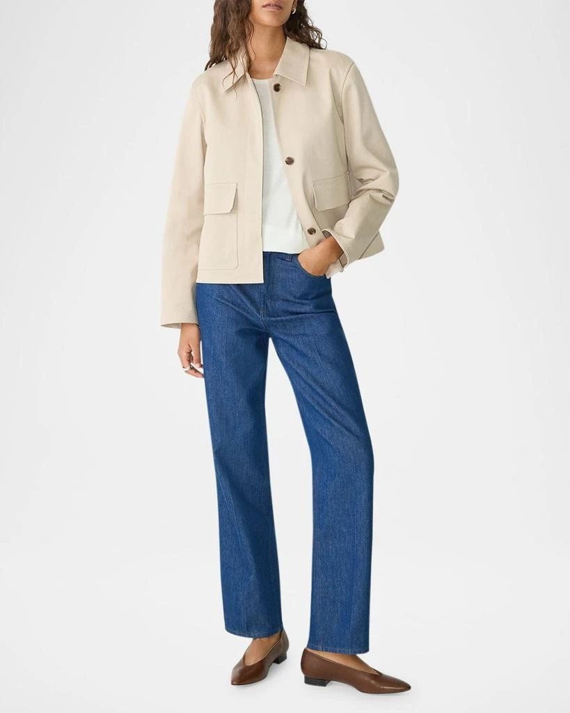 Theory Short Boxy Trench Jacket 2