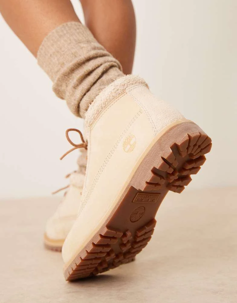 Timberland Timberland Nellie boots in off white nubuck 4
