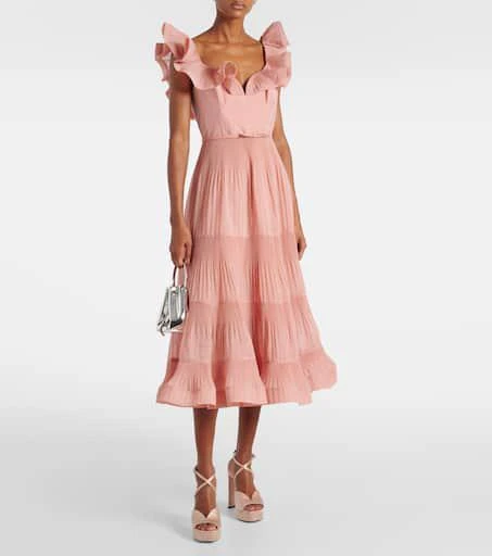 Zimmermann Ruffled pleated midi dress 2