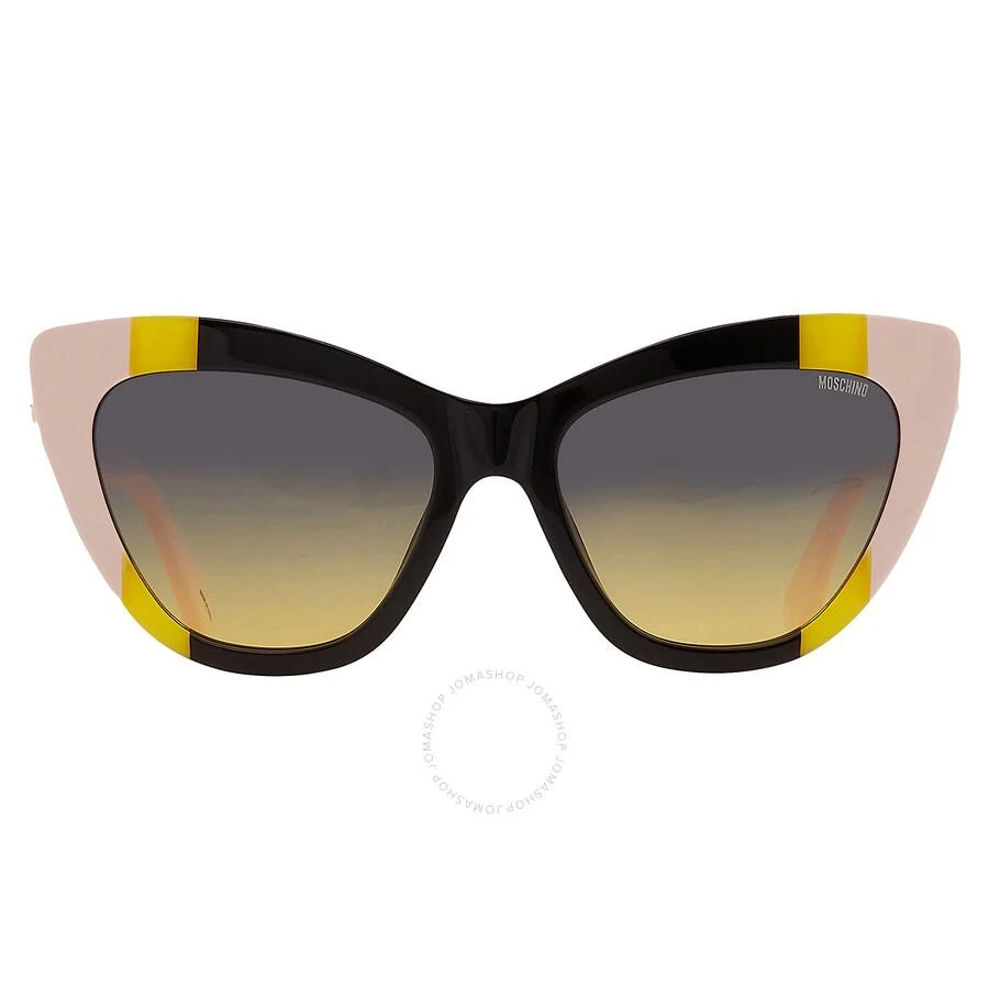 Moschino Grey Shaded Green Cat Eye Ladies Sunglasses MOS122/S 071C/JE 53 1