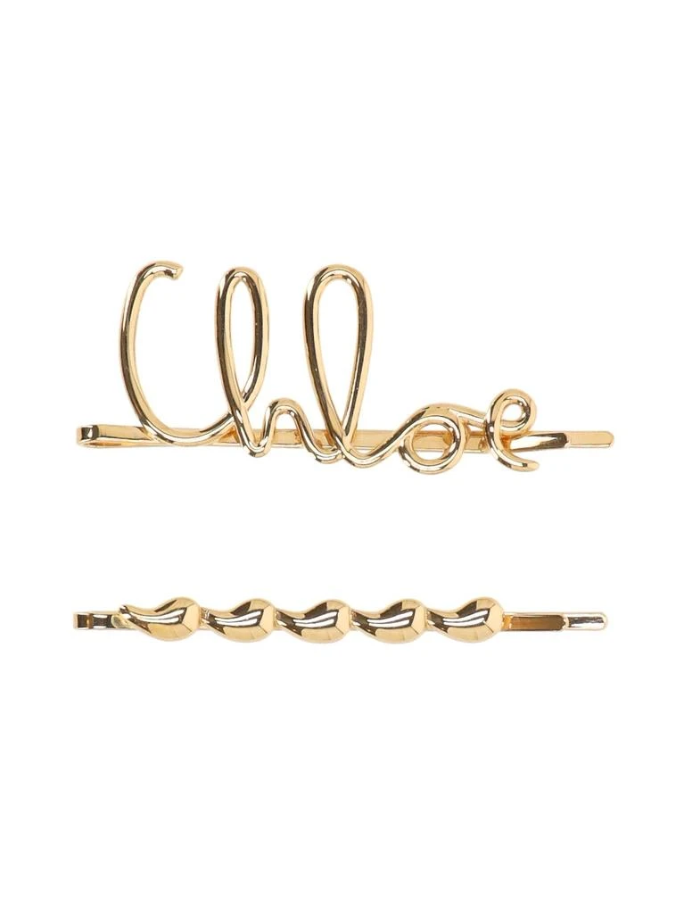 Chloé Chloé Logo Plaque Hair Clips