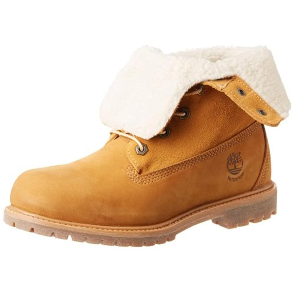 Timberland Teddy Fleece Womens Suede Fold-Over Work Boots 2