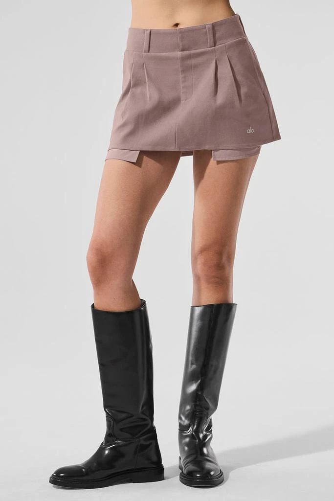 Alo Good Days Mini Skirt - Mushroom