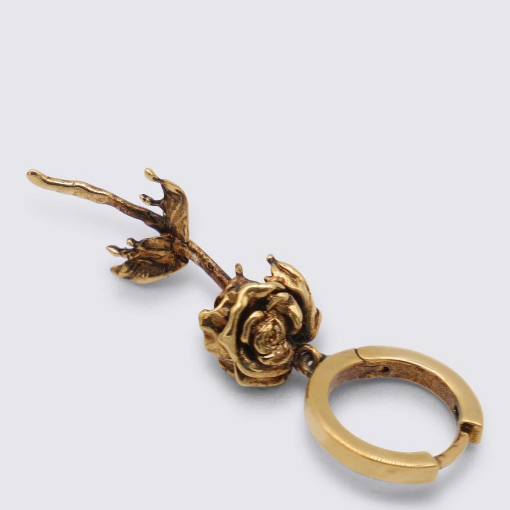 Alexander McQueen Alexander McQueen Gold Tone Metal Earrings 2