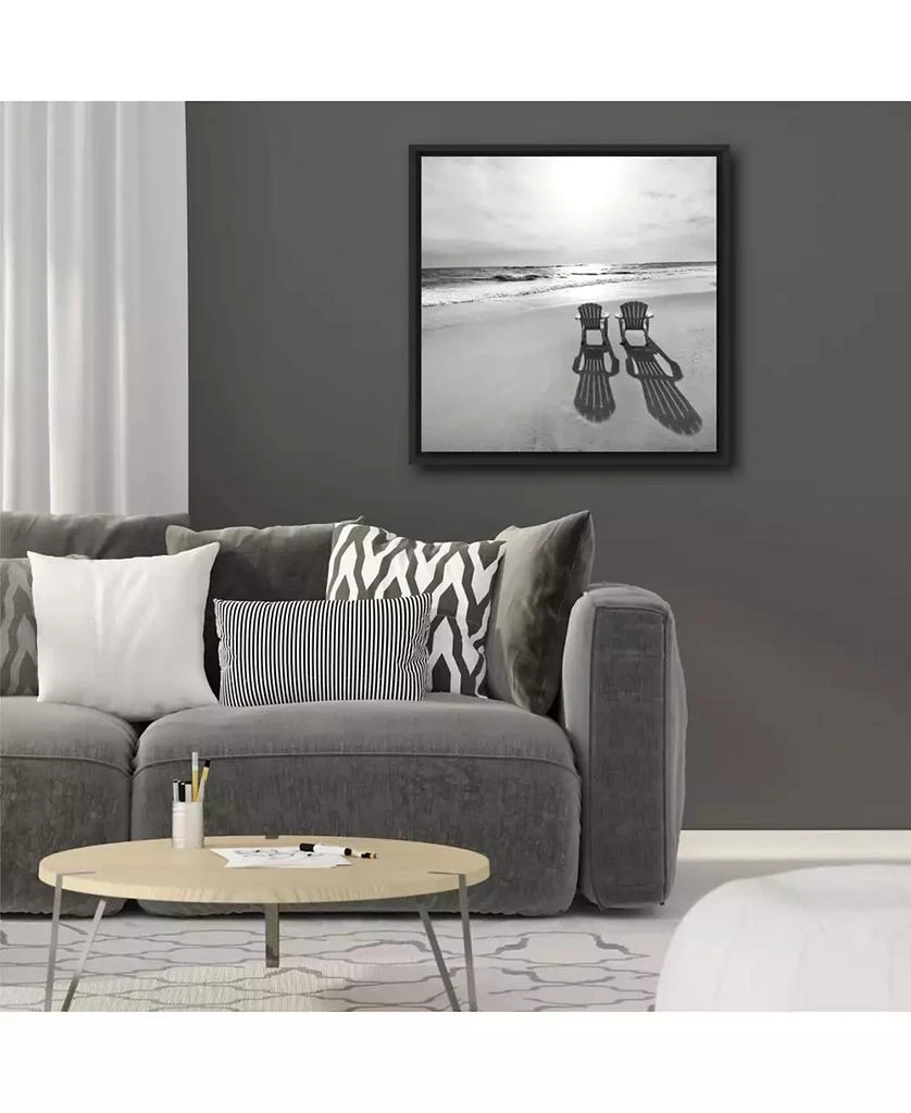 Courtside Market Beach I 16" x 16" Framed and Matted Art 2