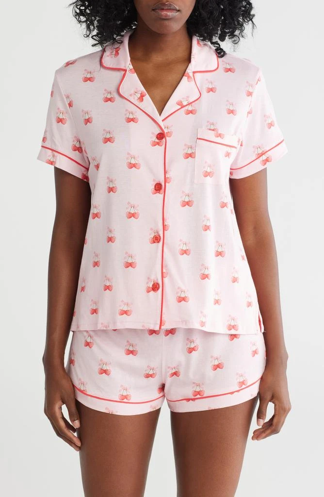 PJ Salvage Notch Collar Short Sleeve Shirt 
Shorts Pajamas