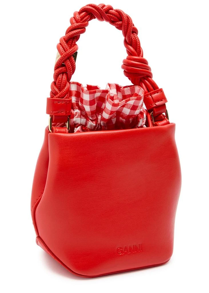 Ganni Bou mini leather bucket bag 2