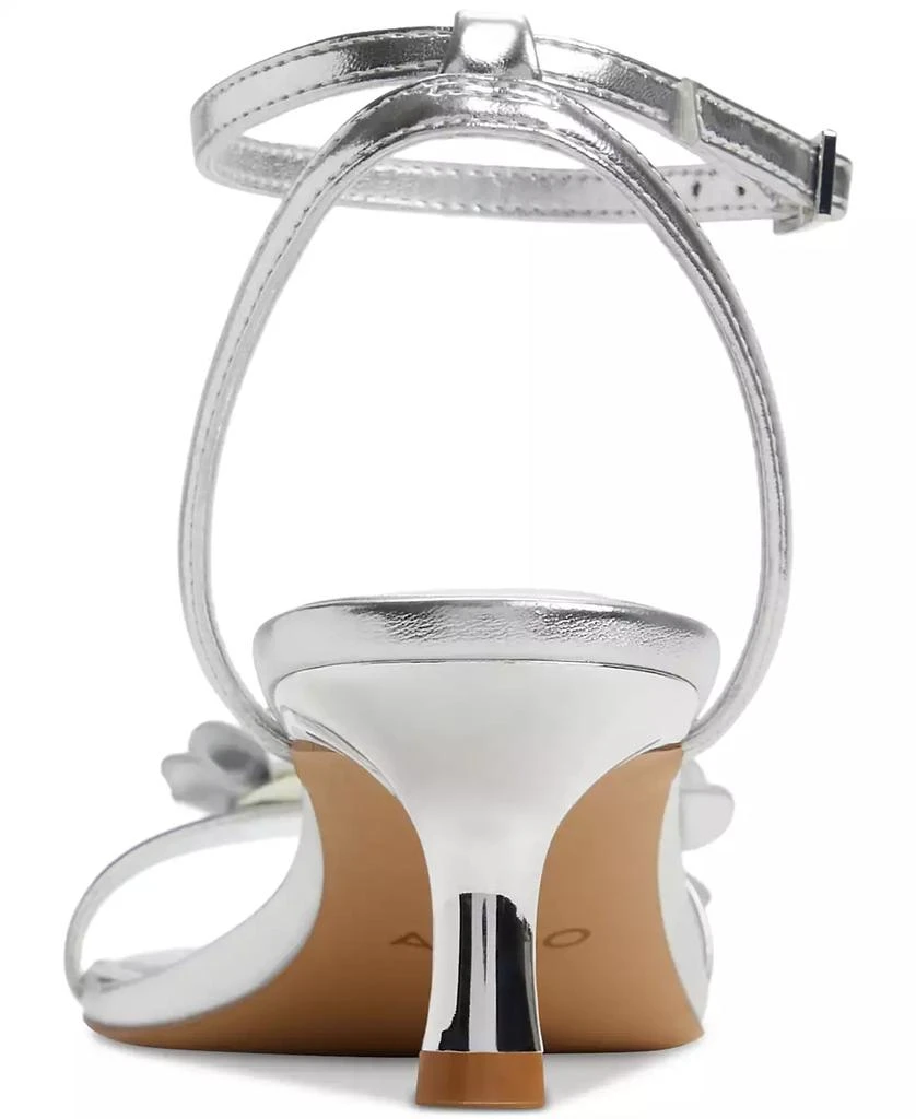 ALDO Women
s Daisyrose Floral Kitten-Heel Dress Sandals 3