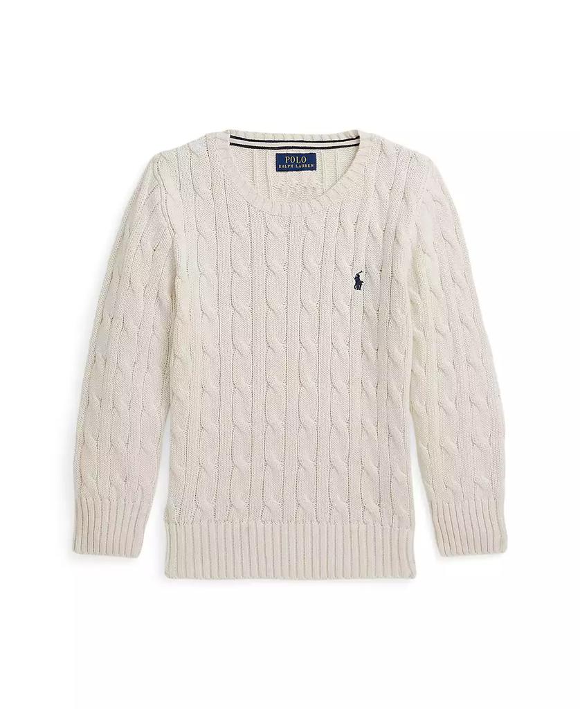 Ralph Lauren Toddler and Little Boys Cable Knit Cotton Sweater