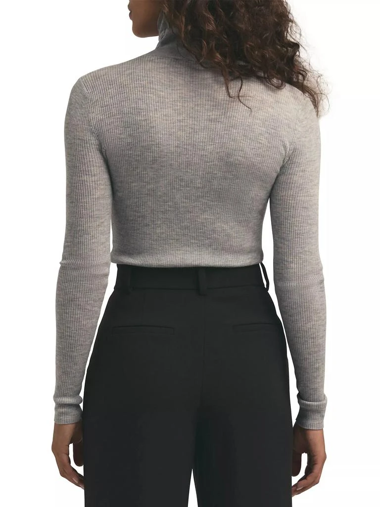 Favorite Daughter Amelia Wool Rib-Knit Turtleneck Top 6