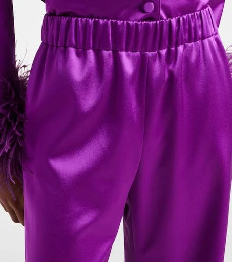 Valentino Silk satin wide-leg pants 4