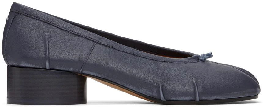 MAISON MARGIELA Navy Tabi New Ballerina Heels 1