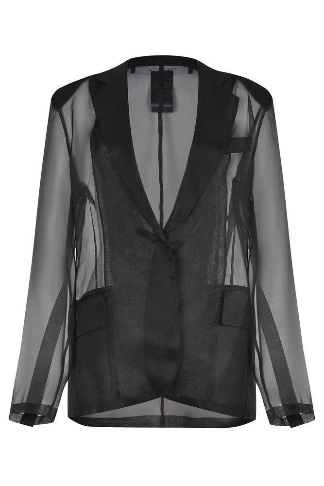FEDERICA TOSI Federica Tosi Semi-Sheer Single-Breasted Blazer
