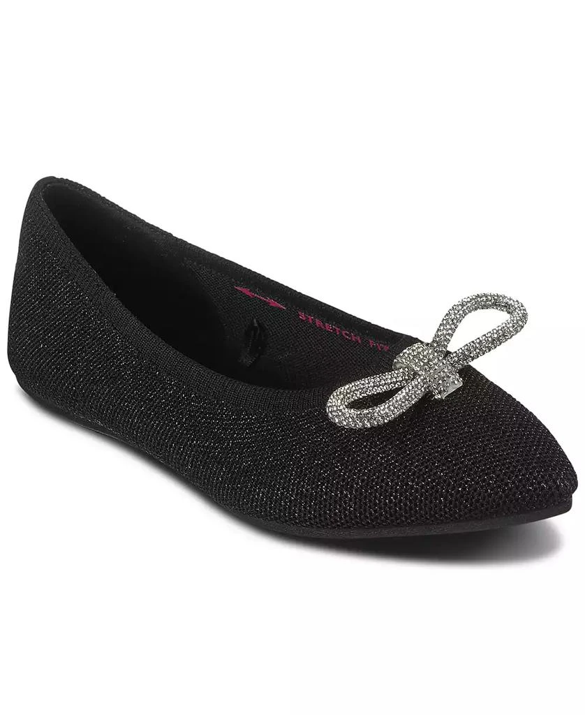 SKECHERS Women's Cleo Point Bow - Glitzy Haze Skimmer Flats from Finish Line 1
