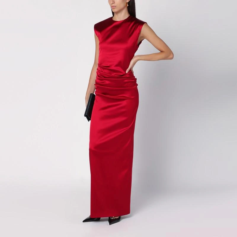 Max Mara Pianoforte Red long sleeveless dress 2