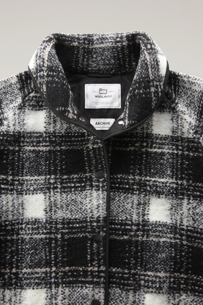 Woolrich Wool Blend Gentry Check Bomber - Women - Black