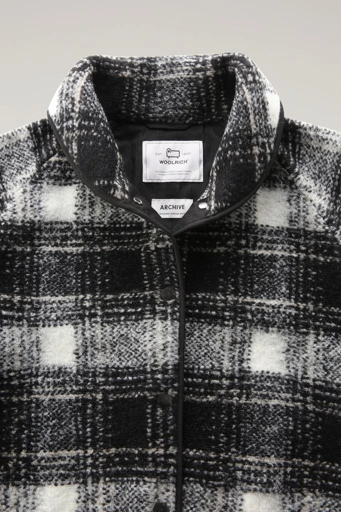 WOOLRICH Wool Blend Gentry Check Bomber - Women - Black 2