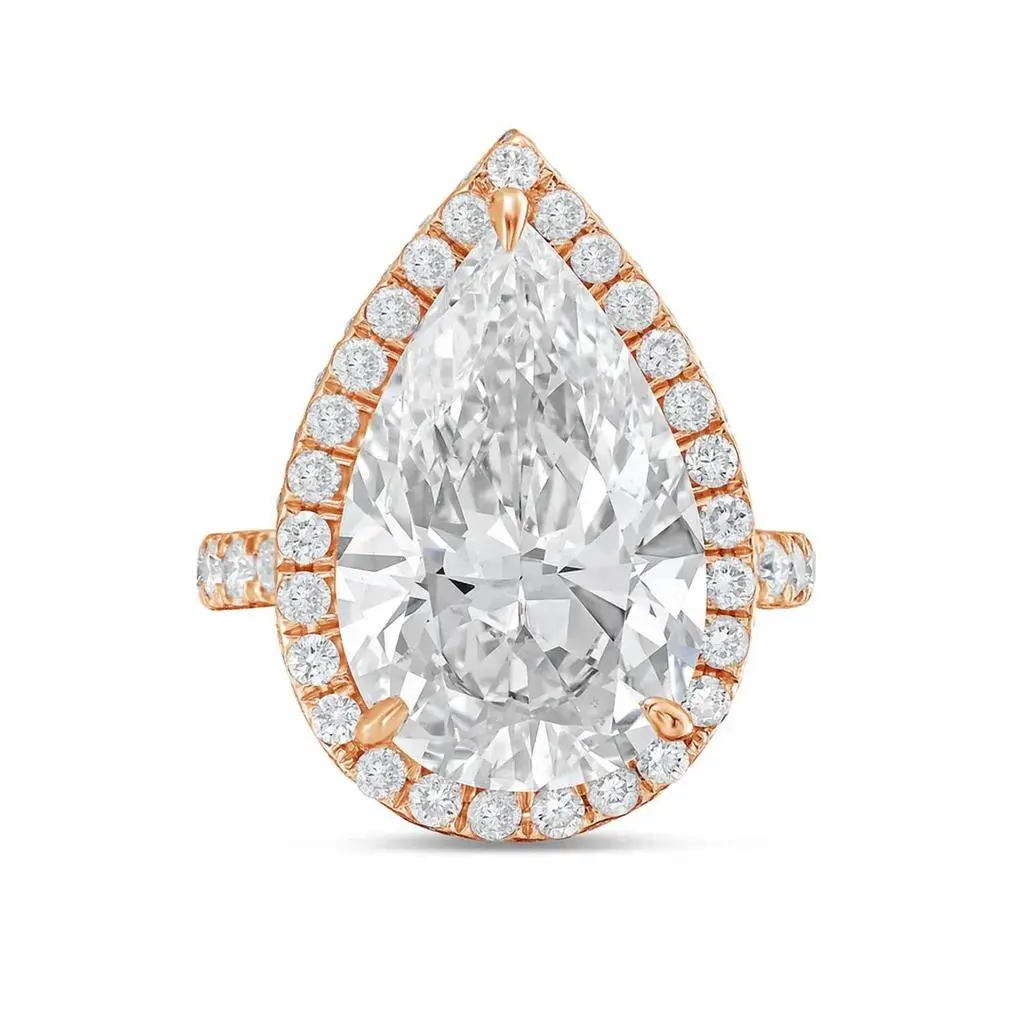 Diana M Jewels Diana M Jewels - Women's Pear Lab-Grown Diamond Fashion Ring (4.50 Ct) - Signature