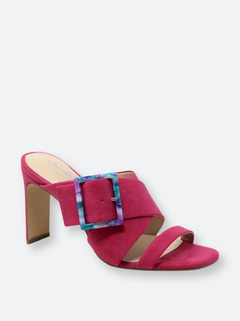 Charles by Charles David Gleam Block Heel In Magenta