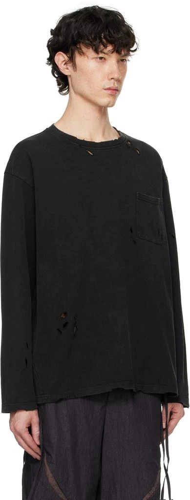 Professor.E Black Destroyed T-shirt 2