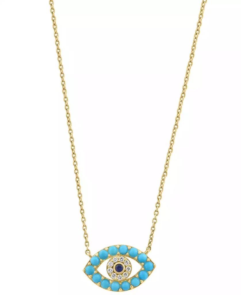 Effy Multi-Gemstones (7/8 ct. t.w.) Pendant Necklace in 14k Yellow Gold 1