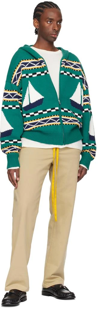 Rhude Green Bateau Hoodie 4