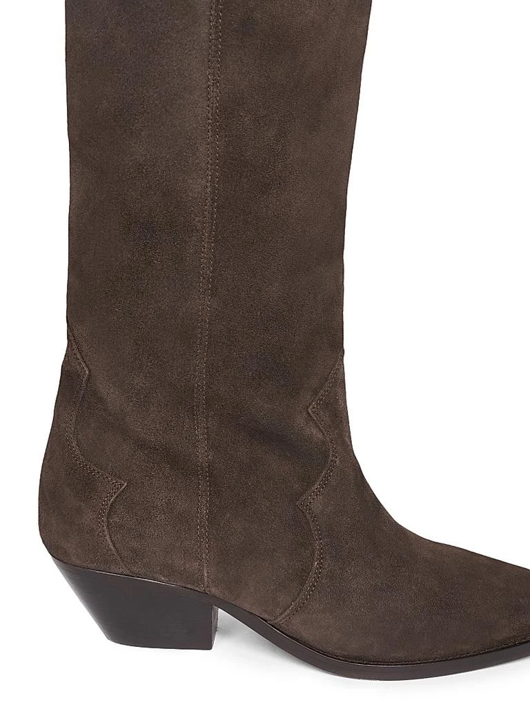 Isabel Marant Denvee 40MM Suede Tall Western Boots 5