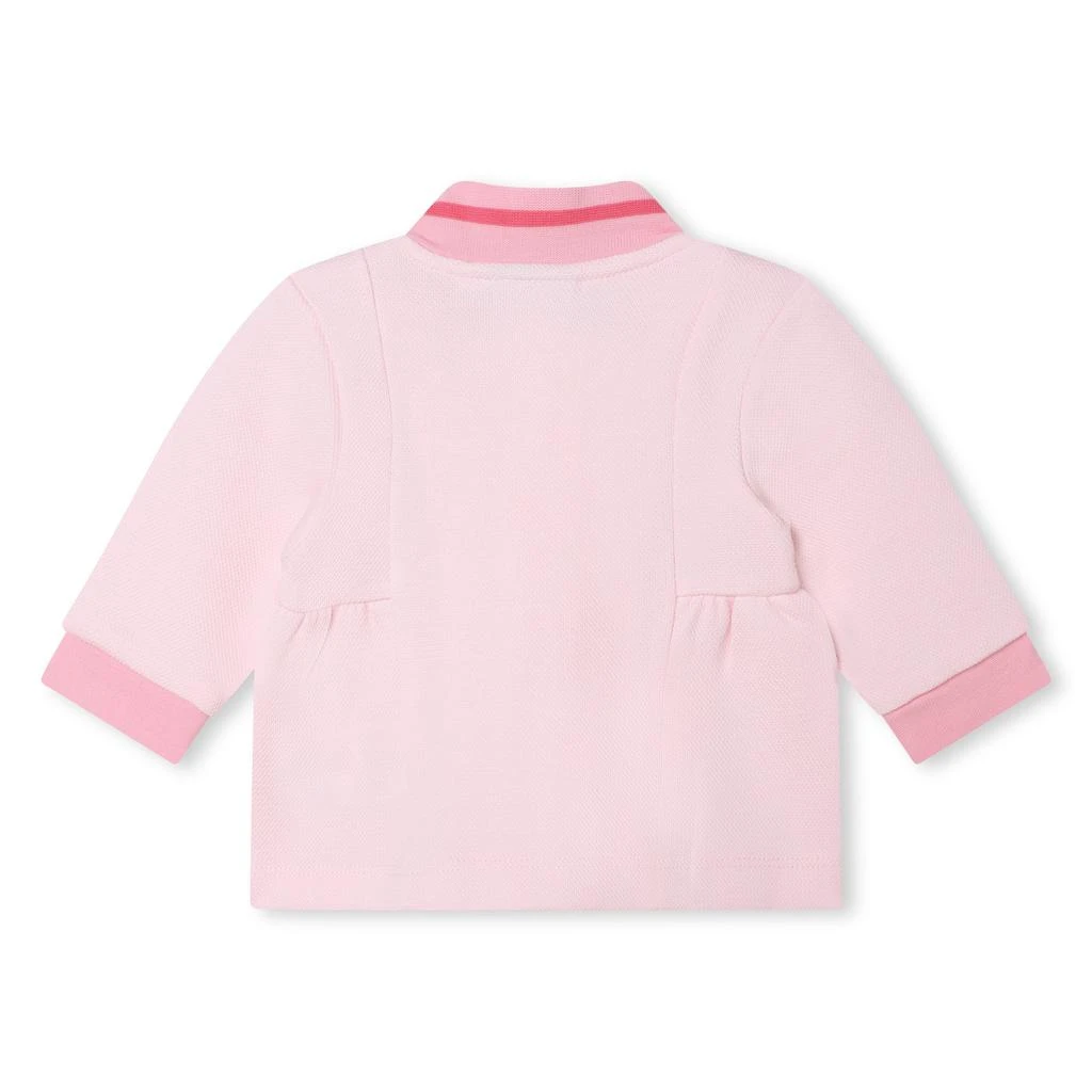 Hugo Boss Pink Logo Zip Up Cardigan 3