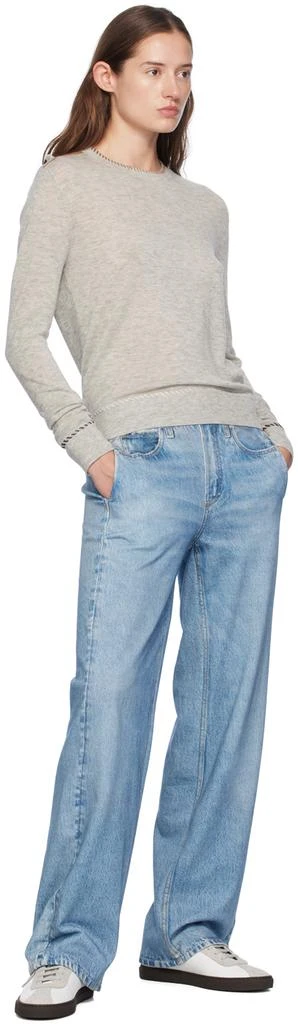 Rag & Bone Gray Indie Crew Sweater 4