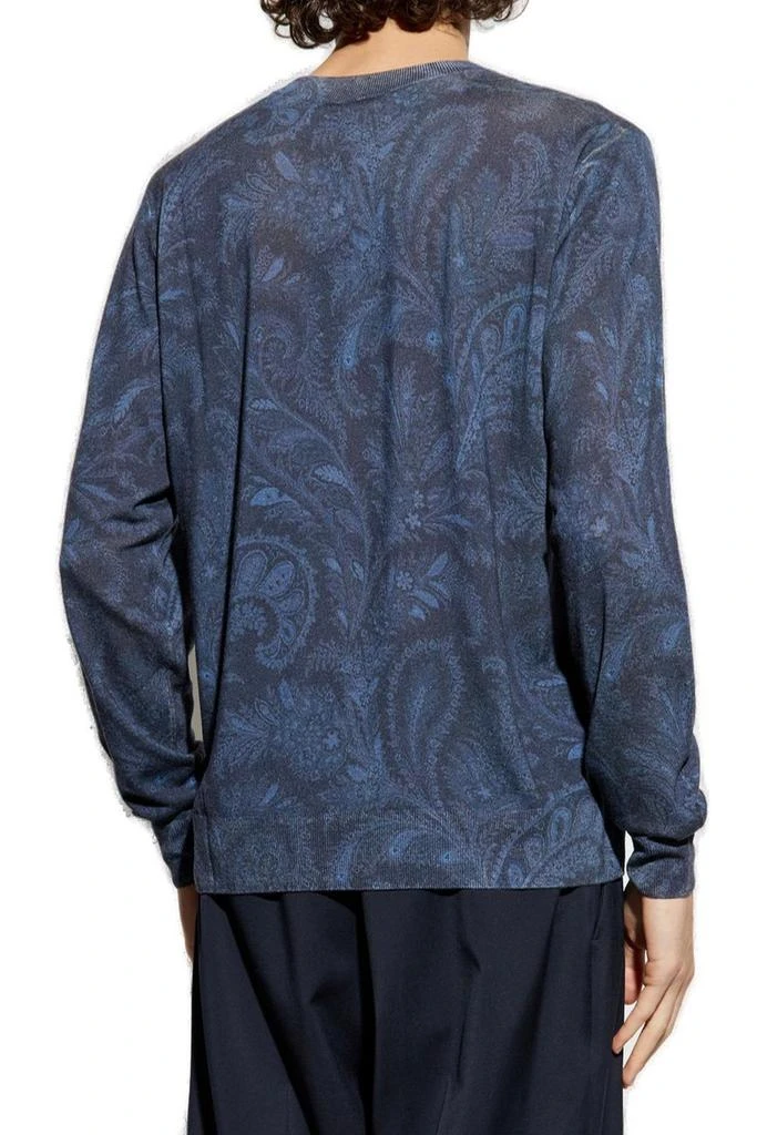 ETRO Etro Patterned Crewneck Knitted Jumper 3